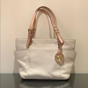 Michael Kors Jet Set Top-Zip Saffiano Leather Tote